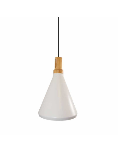 INSP. Lampa wisząca NORDIC WOODY , biała 25 cm