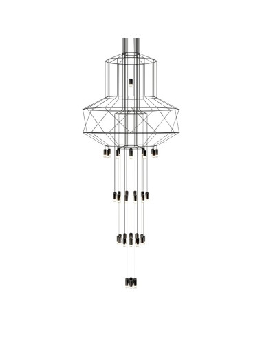 INSP. Lampa wisząca LINE 43 GRANDE , czarna