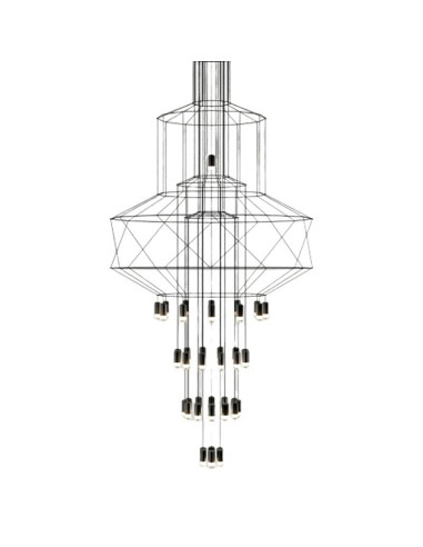 INSP. Lampa wisząca LINEA 43 , czarna 90 cm