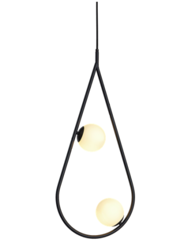 INSP. Nowoczesna lampa wisząca Droplet 2 Black