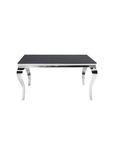INSP. Stół z marmurowym białym , czarnym blatem modern barock 200 x 100 x 75 cm