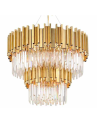 INSP. Lampa wisząca Pipe Organ Crystal Chandelier Brass 80 cm