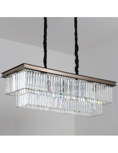 INSP. Step into Design Lampa wisząca SPARKLE DOUBLE antracyt 100 cm