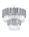 INSP. Lampa wisząca Pipe Organ Crystal Chandelier Brass , chrom 80 cm