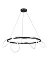 INSP. Step into Design Lampa wisząca FANTASIA ROUND LED 60 cm złota , czarna