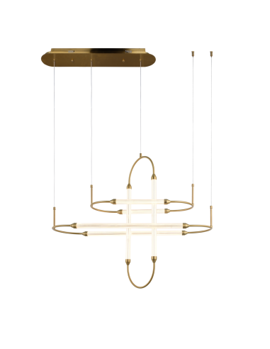 INSP. Lampa wisząca Steam Brass LED 80 cm