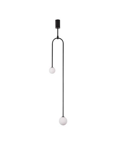 INSP. Lampa wisząca LOOP czarna 123 cm