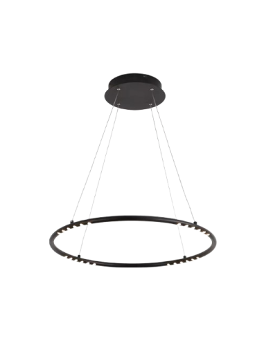 INSP. Nowoczesna lampa wisząca OptiQ Round LED 60 cm czarna