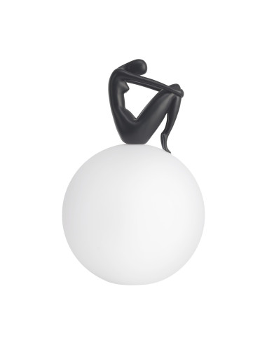 INSP. Nowoczesna Lampa stołowa WOMAN-2 czarna 35 cm