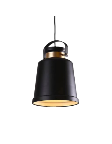 INSP. Lampa wisząca Vasco loft 26 cm czarna