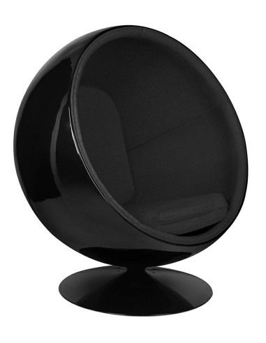 Fotel BALL BLACK czarny