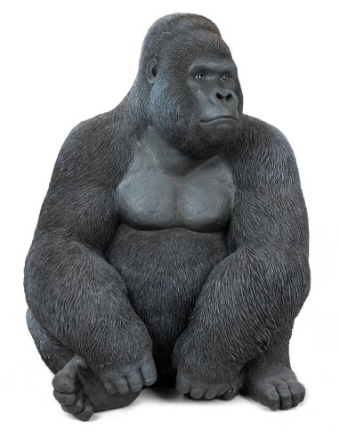 KARE dekoracja stojąca GORILLA XL 76cm czarna