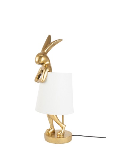 KARE lampa stołowa RABBIT 50 cm złota / biała