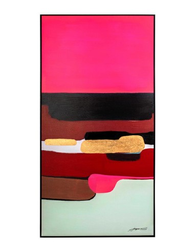 KARE obraz ABSTRACT SHAPES PINK  73x143 cm