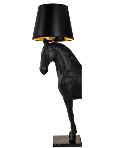 Lampa podłogowa KOŃ HORSE STAND S czarna - włókno szklane