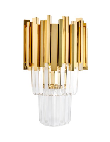 Lampa ścienna IMPERIAL WALL GOLD - stal, kryształ