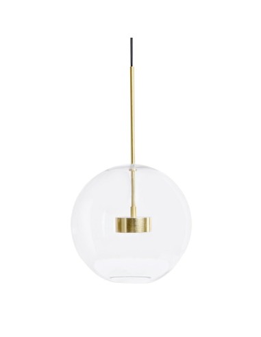 Lampa wisząca CAPRI złota - 60 LED, aluminium, szkło