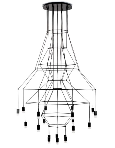 Lampa wisząca FLUSSO 20 czarna