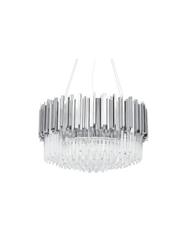 Lampa wisząca IMPERIAL SILVER 60 - stal, kryształ