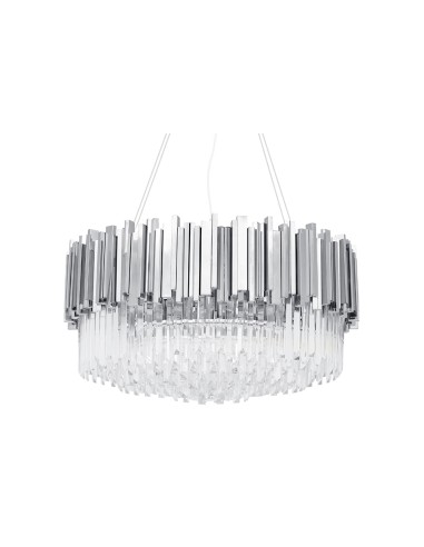 Lampa wisząca IMPERIAL SILVER 80 - stal, kryształ