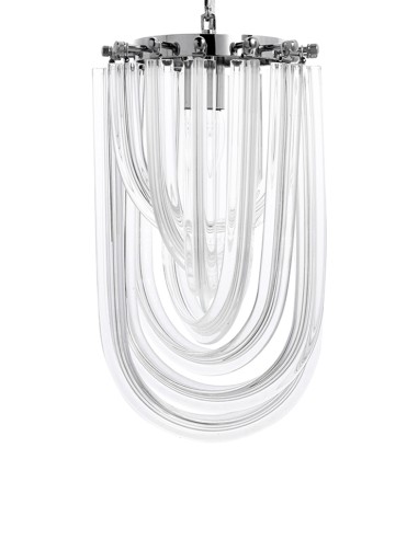 Lampa wisząca MURANO S chrom - szkło, metal