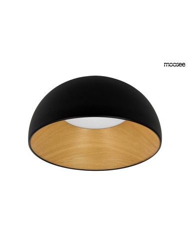 MOOSEE lampa sufitowa TOLLA czarna / naturalna