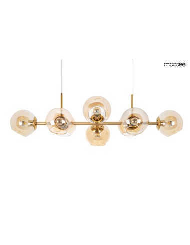 MOOSEE lampa wisząca ROMEO GOLD złota / bursztynowa