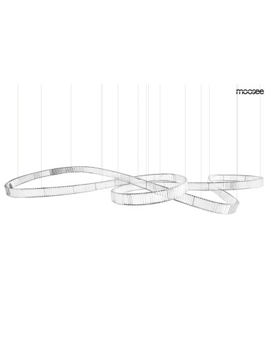 MOOSEE lampa wisząca WAVE 380 chrom