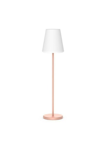 NEW GARDEN lampa podłogowa LOLA SLIM 120 SOLAR & BATTERY rose gold