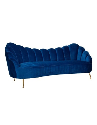 RICHMOND sofa COSETTE BLUE - welur, podstawa złota