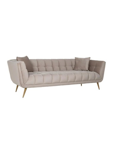 RICHMOND sofa HUXLEY KHAKI - welur, szczotkowane złoto