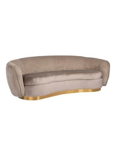 RICHMOND sofa WAYLON NOUGAT - welur, podstawa złota