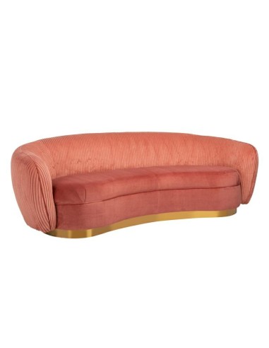 RICHMOND sofa WAYLON PINK - welur, podstawa złota