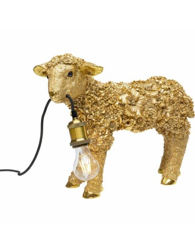 KARE lampa stołowa FLOWER SHEEP 36 cm złota