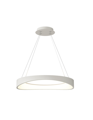 INSP. Lampa wisząca Circulo 52 cm biała