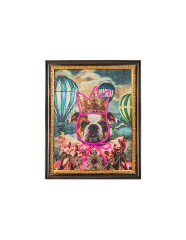 Obraz NEON BULLDOG BALOON 80x100 cm