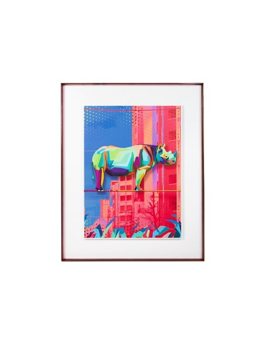 Obraz RHINO IN THE CITY 88x110 cm