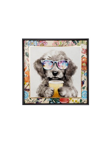 Obraz COFFEE DOG 100x100 cm